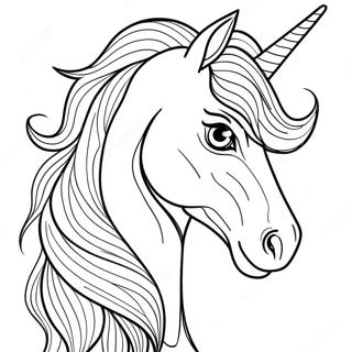 Majestic Horse Head Coloring Page 23084-21208