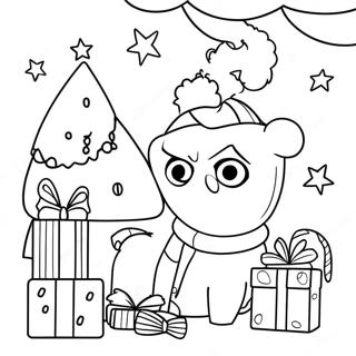 Harry Potter Christmas Coloring Pages