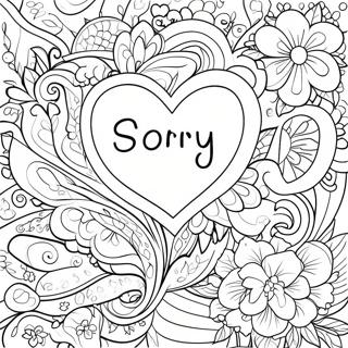 Heartfelt Sorry For Your Loss Coloring Page 23134-21248