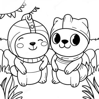 Pomni And Jax Adventure Coloring Page 23144-21255