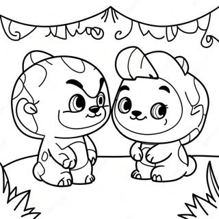 Pomni And Jax Adventure Coloring Page 23144-21256