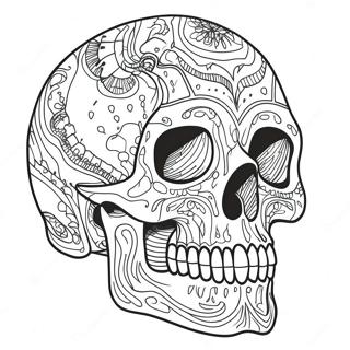 Detailed Skull Anatomy Coloring Page 23154-21261