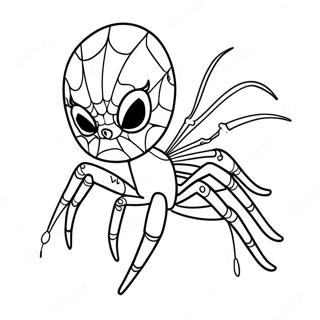 Cool Spider Punk In Action Coloring Page 23174-21278