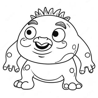 Funny Ugly Creature Coloring Page 23194-21293