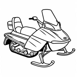 Snowmobile Coloring Pages