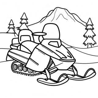 Snowmobile Coloring Page 23203-21298