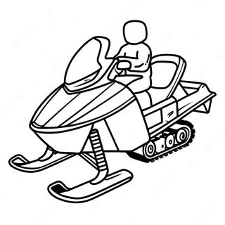 Snowmobile Coloring Page 23203-21299