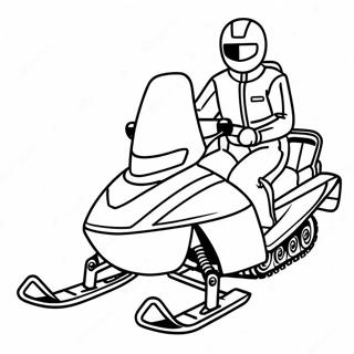 Snowmobile Coloring Page 23203-21300