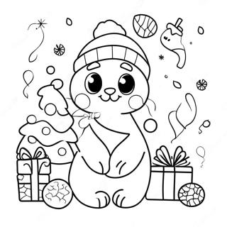 Happy Holidays Coloring Page 2321-1898