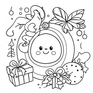 Happy Holidays Coloring Page 2321-1899