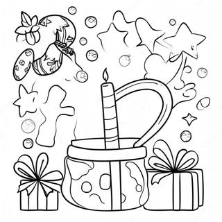 Happy Holidays Coloring Page 2321-1900