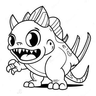 Ferocious Super Monster Coloring Page 23234-21325