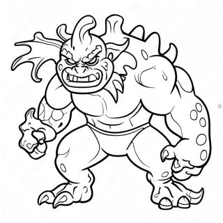 Ferocious Super Monster Coloring Page 23234-21327