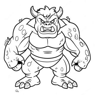 Ferocious Super Monster Coloring Page 23234-21328