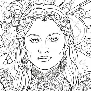 Portrait Coloring Page 23263-21348