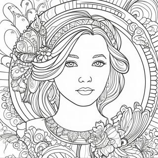 Detailed Portrait Coloring Page 23264-21350