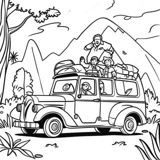 Jumanji Adventure Scene Coloring Page 23274-21360