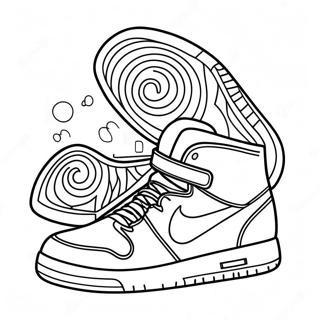 Cool Sneaker Design Coloring Page 232-190