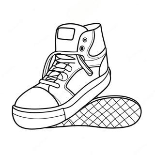 Cool Sneaker Design Coloring Page 232-191