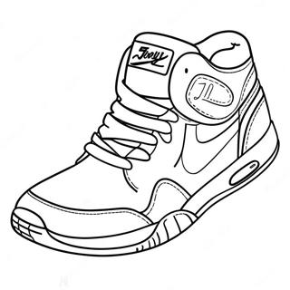 Cool Sneaker Design Coloring Page 232-192