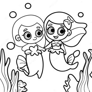 Ariel Sisters Underwater Adventure Coloring Page 23314-21392