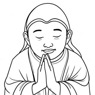 Prayer Coloring Page 2331-1907