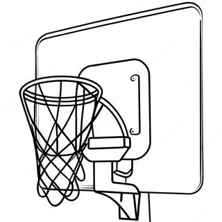 Basketball Hoop Coloring Page 23333-21402