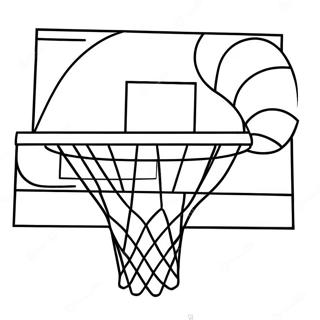 Basketball Hoop Coloring Page 23333-21403