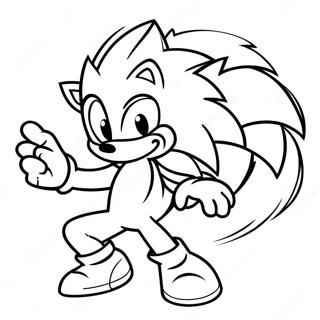 Silver The Hedgehog In Action Coloring Page 23344-21413