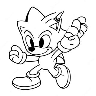 Silver The Hedgehog In Action Coloring Page 23344-21414