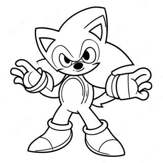 Silver The Hedgehog In Action Coloring Page 23344-21415