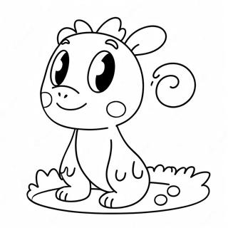 Cute Number 8 With Cartoon Eyes Coloring Page 23354-21421