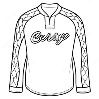 Colorful Jersey Design Coloring Page 23384-21445