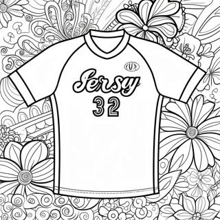 Colorful Jersey Design Coloring Page 23384-21446