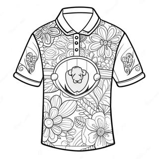 Colorful Jersey Design Coloring Page 23384-21447