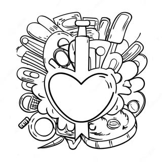 Colorful Healthcare Awareness Poster Coloring Page 23414-21472