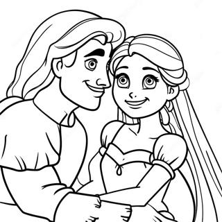 Rapunzel And Flynn Coloring Page 23423-21645