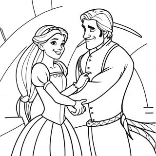 Rapunzel And Flynn Coloring Page 23423-21646