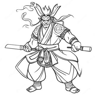 Tengen Uzui Coloring Page 23453-21669