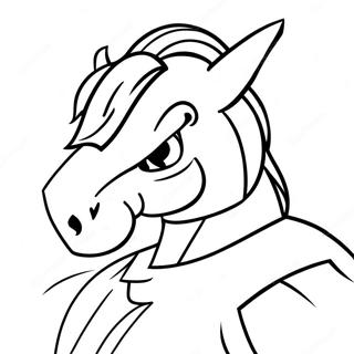 Broncos Mascot Coloring Page 23464-21684