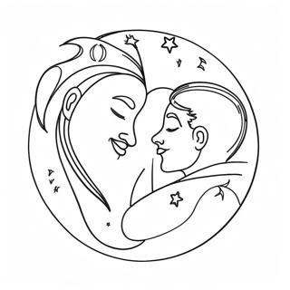 I Love You To The Moon And Back Coloring Page 23473-21514