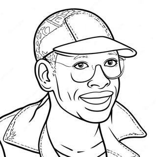 Aj Brown Coloring Page 23483-21524