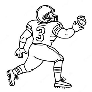 Aj Brown Catching A Football Coloring Page 23484-21525