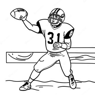 Aj Brown Catching A Football Coloring Page 23484-21526