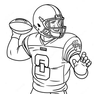 Aj Brown Catching A Football Coloring Page 23484-21527