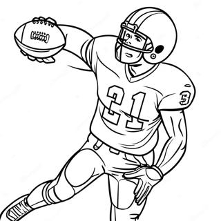 Aj Brown Catching A Football Coloring Page 23484-21528