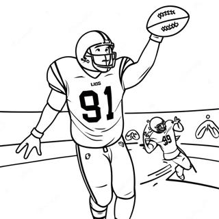 Aj Brown Catching A Football Coloring Page 23484-21697