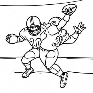 Aj Brown Catching A Football Coloring Page 23484-21700