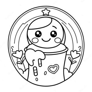 Starbucks Kawaii Coloring Page 23493-21701