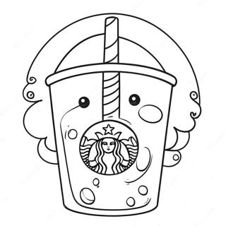 Cute Starbucks Coffee Cup Coloring Page 23494-21533